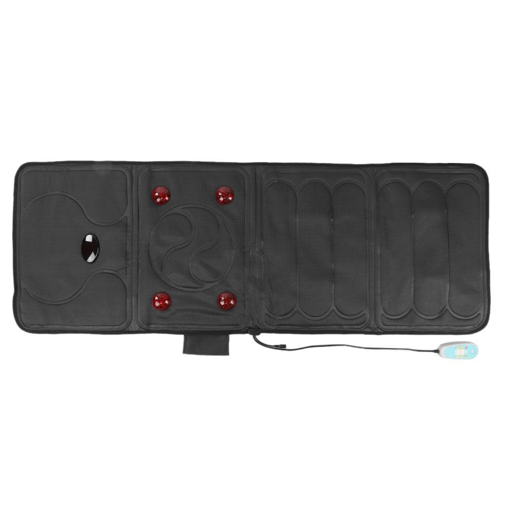 Far Infrared Intelligent Vibration Household Massage Cushion Magnetic Therapy Massage MattressDark EU Plug dark blue