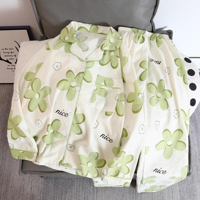 Cartoon Cute Kawaii Bear Letter Print Women's Pajamas Fashion Autumn New Two Piece Pajamas Set Soft Homewear Sleepwear XXL