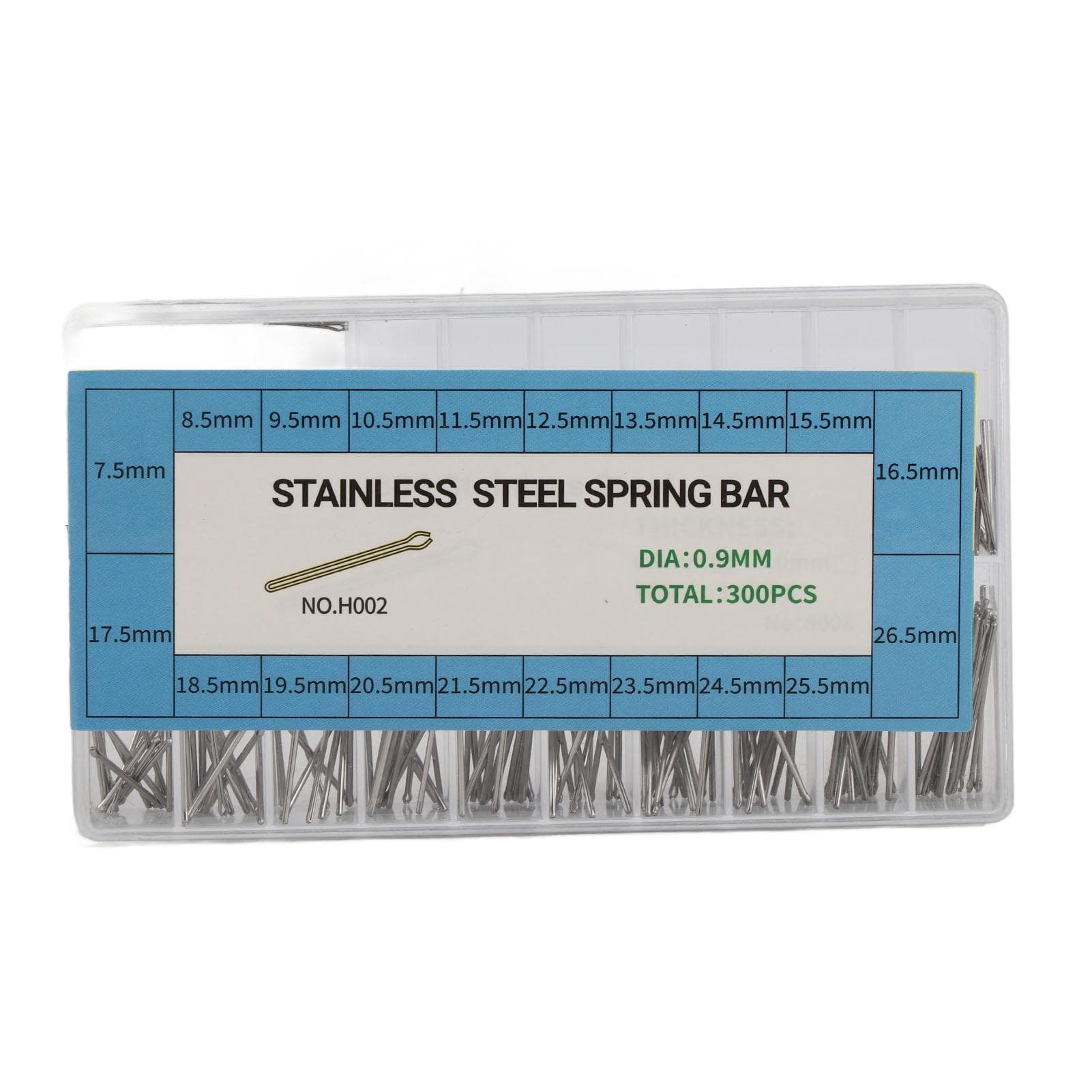 0.9mm 304 Stainless Steel Watch Bracelet Split Pins Watch Parts Assortment 7.5?26.5mm