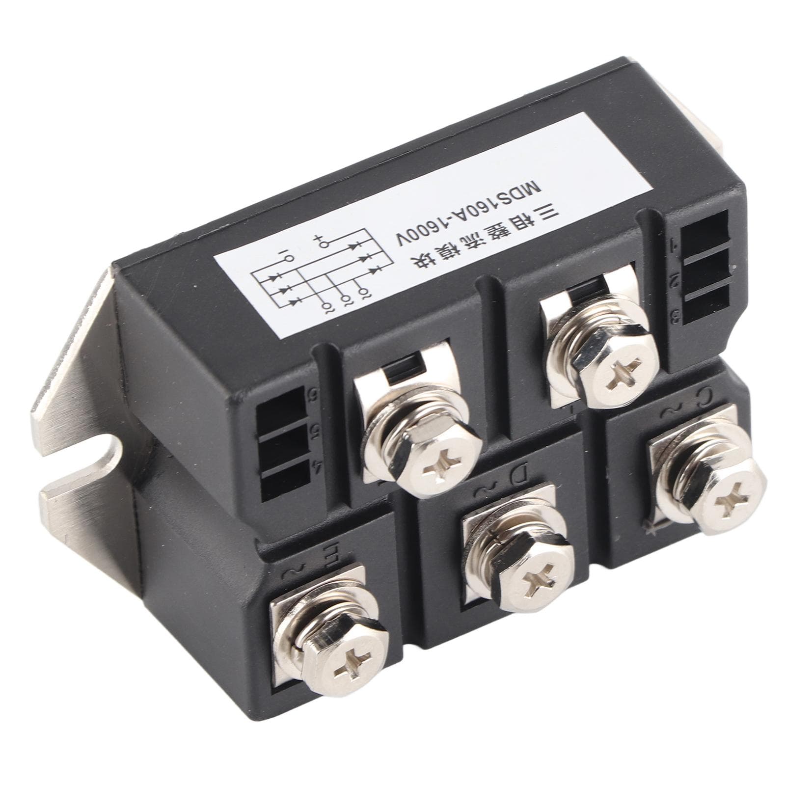 Diode Rectifier Power Module 3 Phase Bridge Rectifier 5 Terminals Copper Plate Heat Dissipation