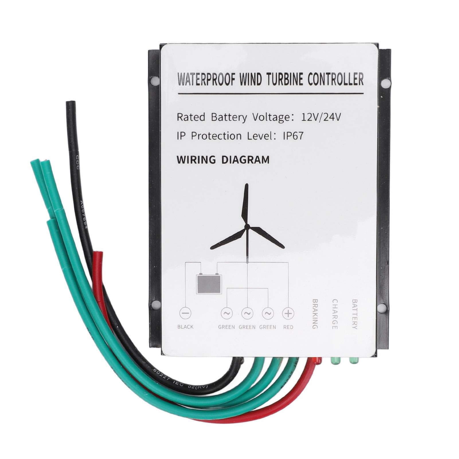 400W Wind Turbine Controller IP67 Water Resistant Wind Turbine Generator Controller Regulator 12V