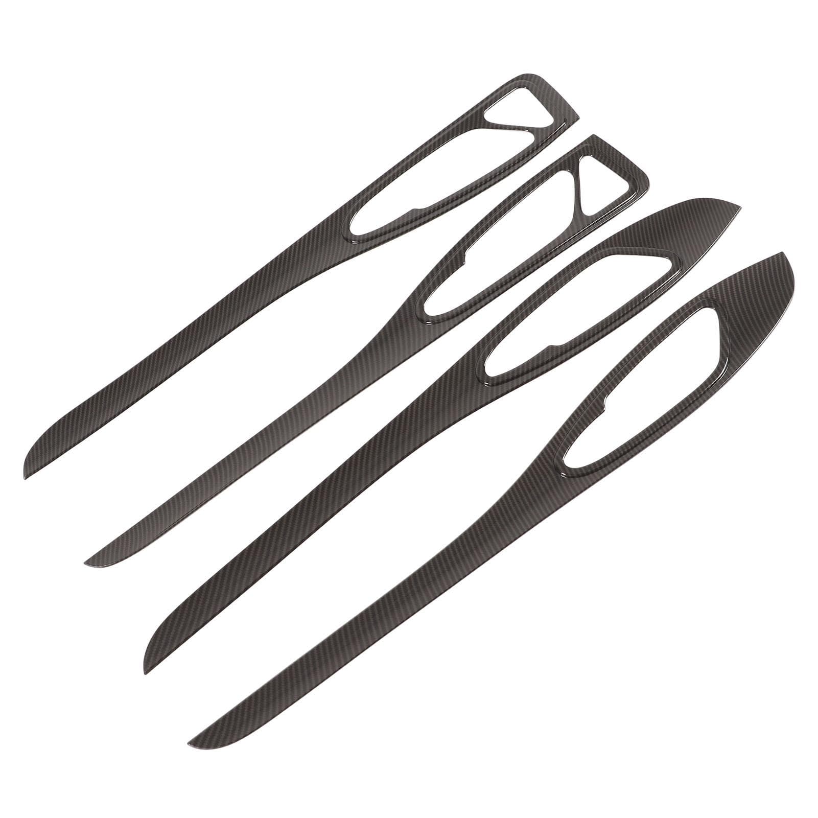 4PCS Car Door Panel Cover Trim Carbon Fiber Style Decoration Replacement for Alfa Romeo Stelvio 949