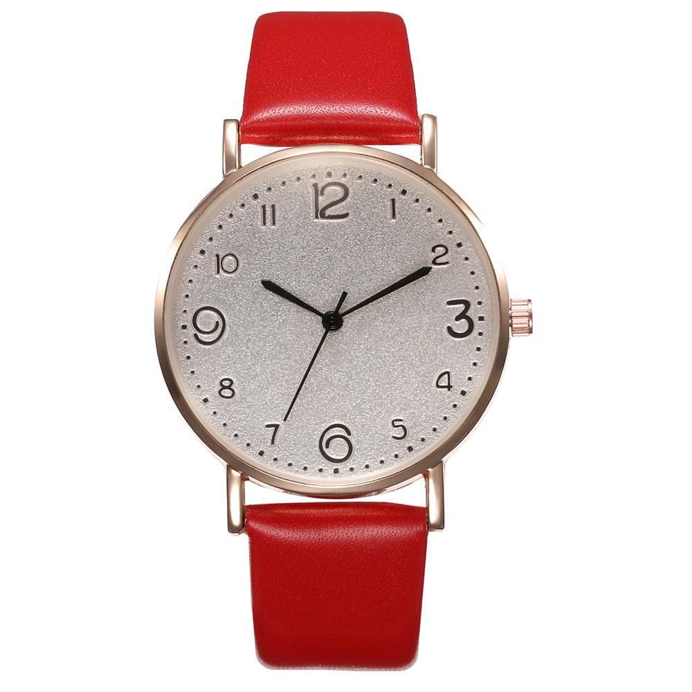 Wrist Watch Exquisite Ladies Dress Beige Simple Lock AnalogWatches Relogio Feminino Montre Femme red