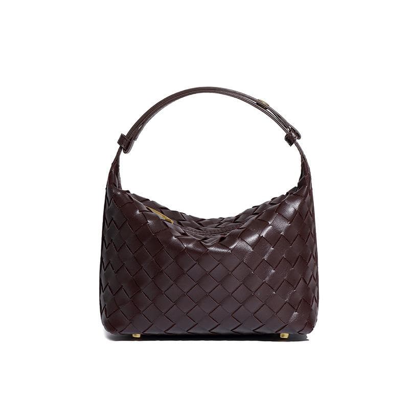 Fashionable and Casual Hand-carried Women's Bag, Versatile, Fresh and Light Texture, Single-shoulder Underarm Bag, Hand-woven Bag