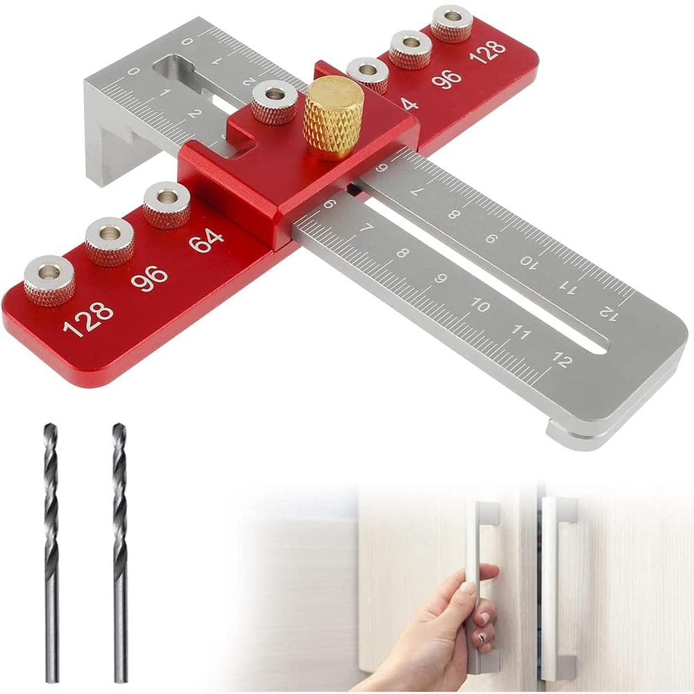 Adjustable Cabinet Handle Jig for Installation of Door Drawer Handle and Pulls