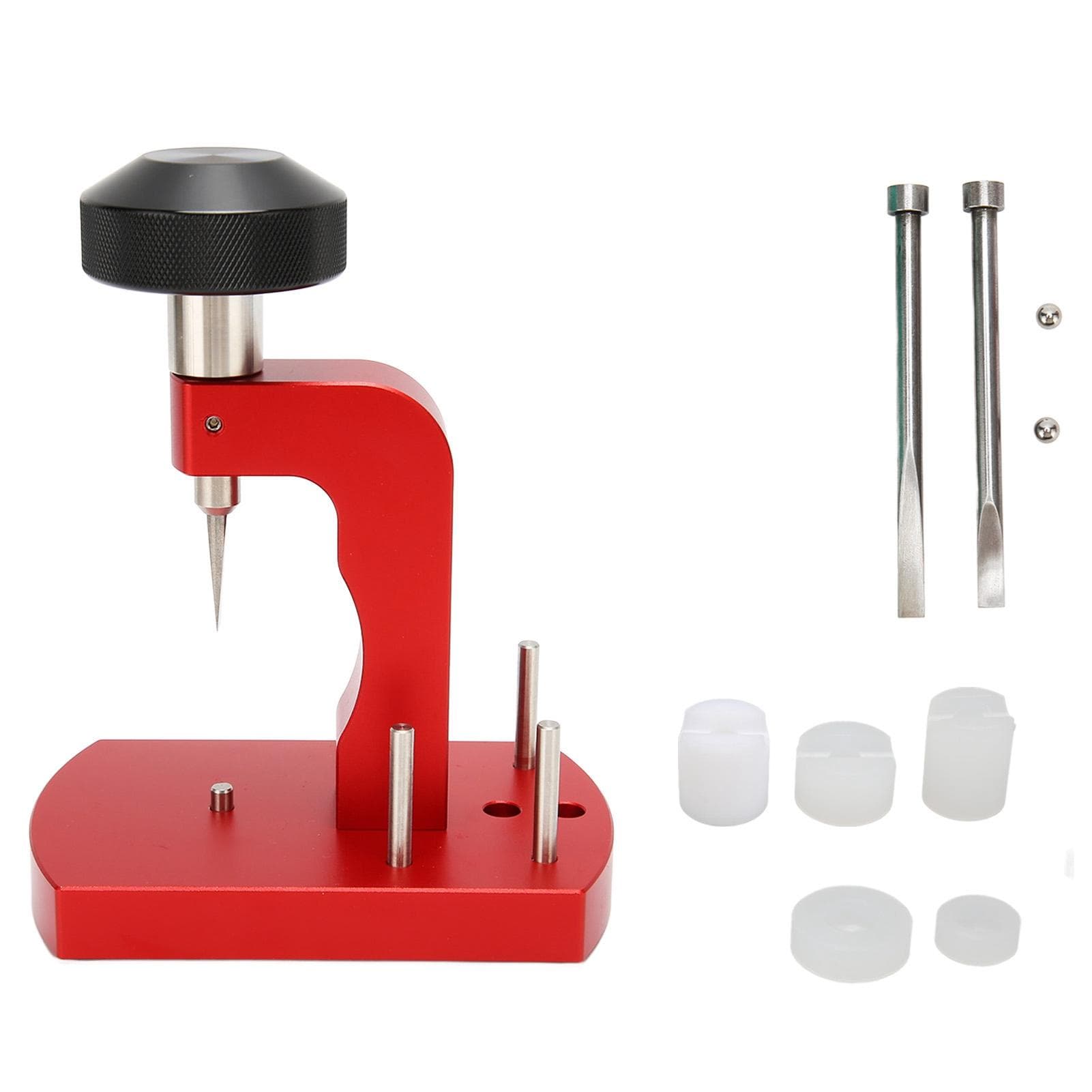 Watch Back Case Opener Bench Ergonomic Handle Essential Watch Back Remover Tool Red