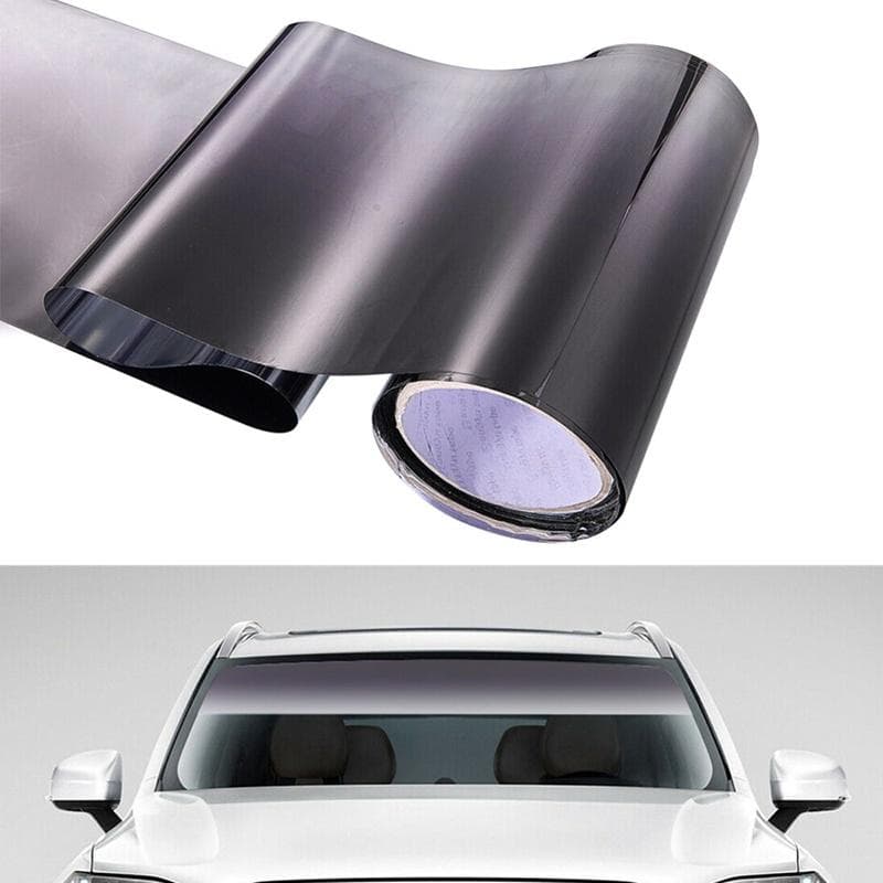 UV Anti Car Windscreen Solar Film Tinted Sticker Colorful Window Foils Sun Shade Car Accessories 20cm*150cm black