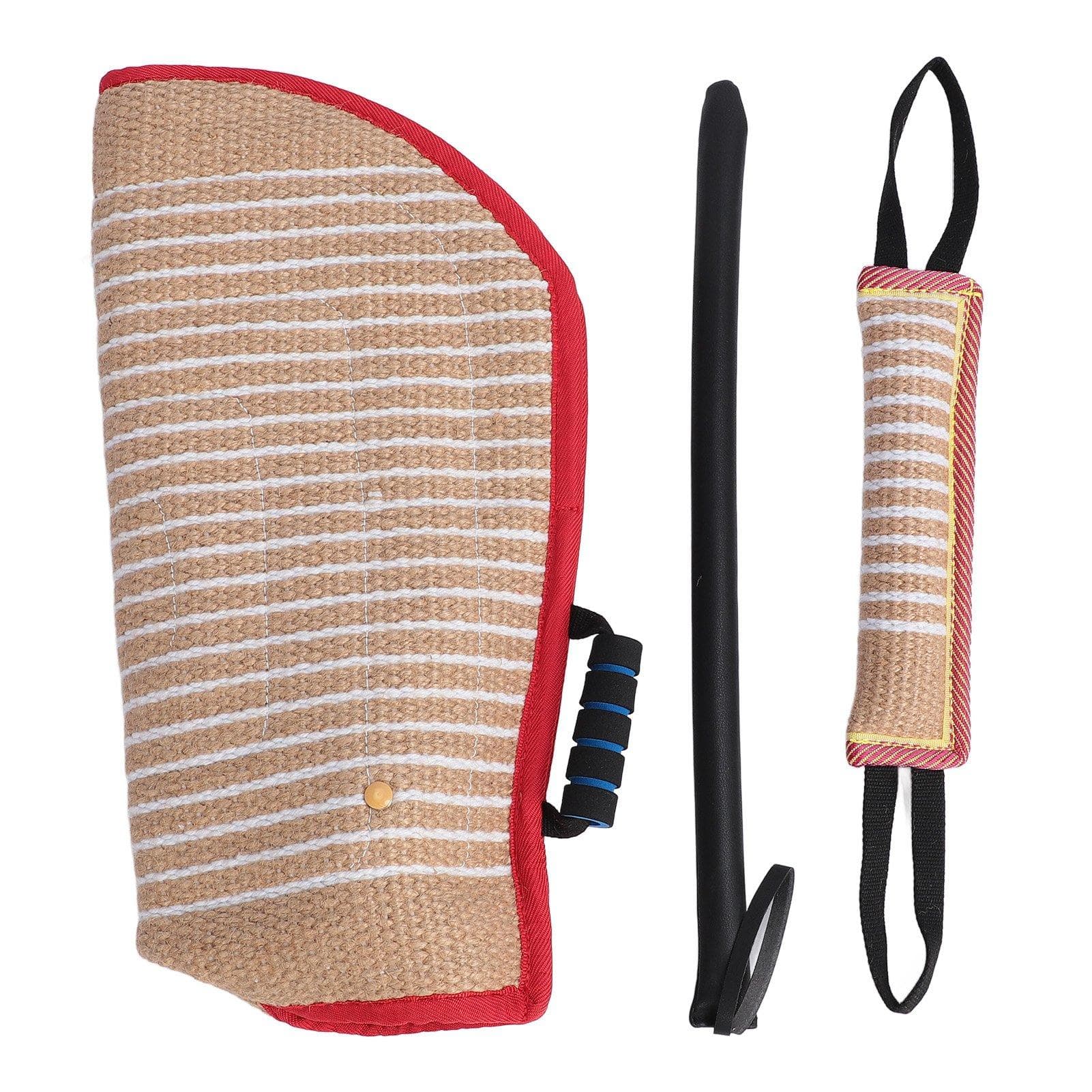 3Pcs Dog Bite Training Set Interactive Protective Dog Bite Sleeve Agitation Stick Bite Pillow Tug