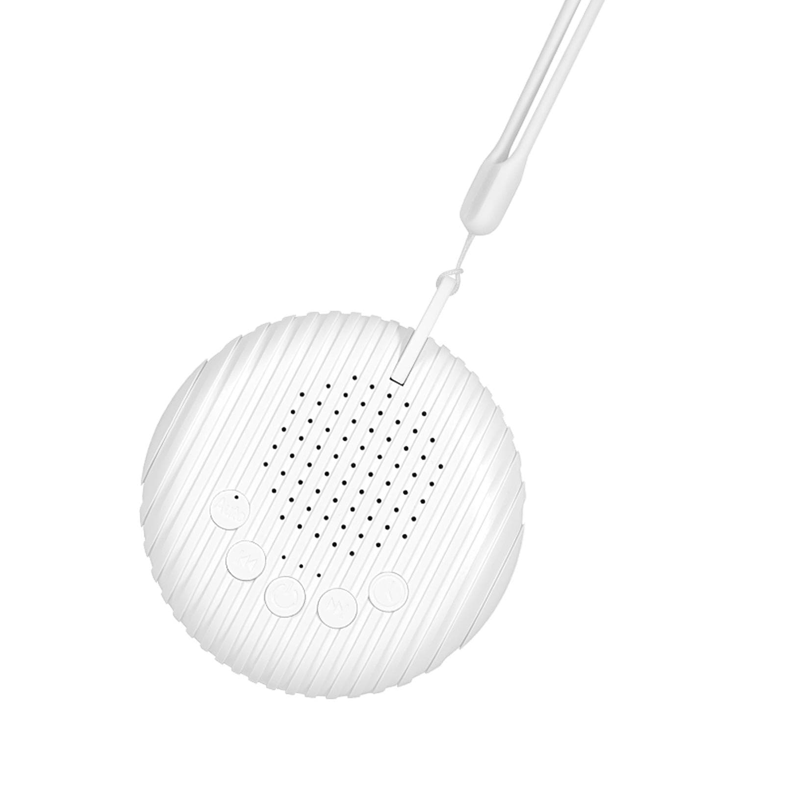 Portable Baby Sleep Machine White Noise Sound Machine 10 Soothing Sounds 15/30/60min Timer Volume white