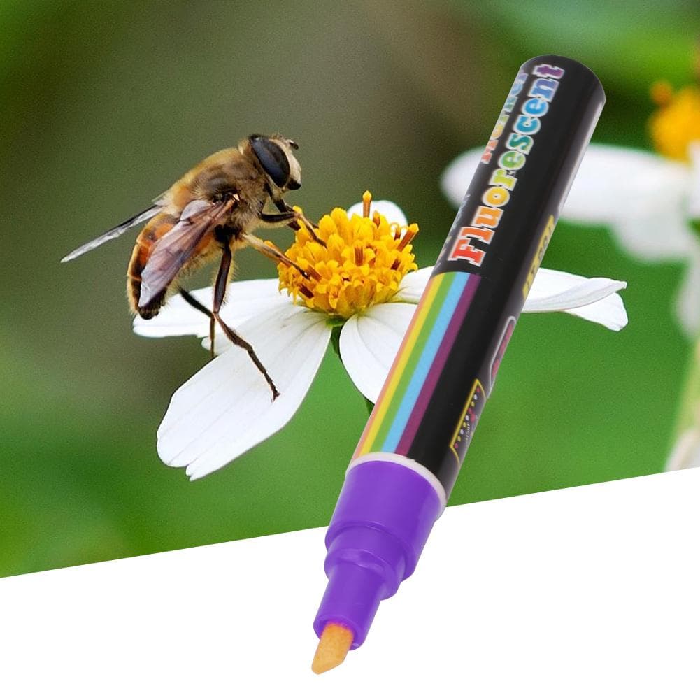 High Quality Plastic Bee Queen Marker Pen Mark Paint Tool Bee Keeping Tools 8 Colors(Purple)