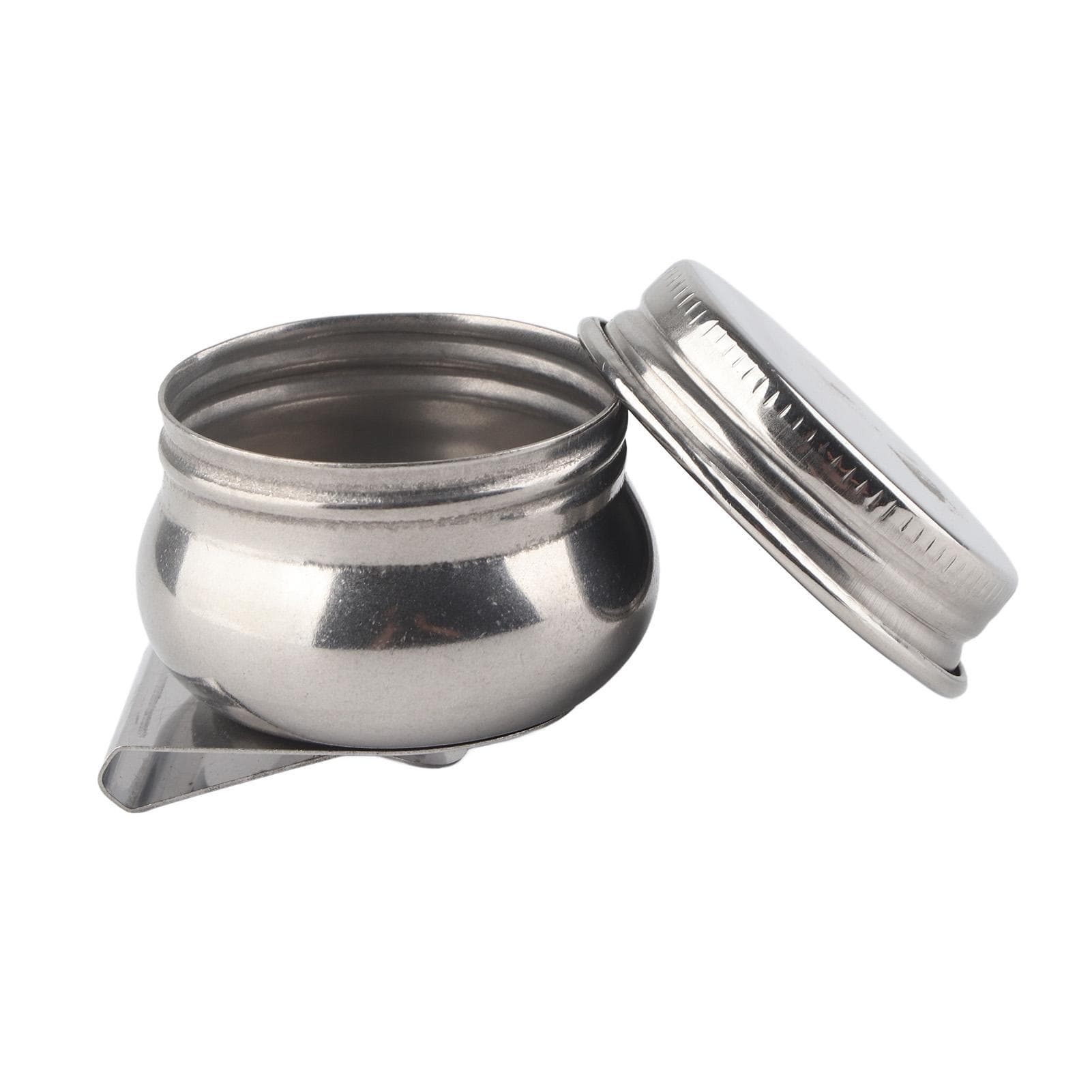 Stainless Steel Oil Painting Cup DoubleSingle Dipper Palette Container Cup (F-332)