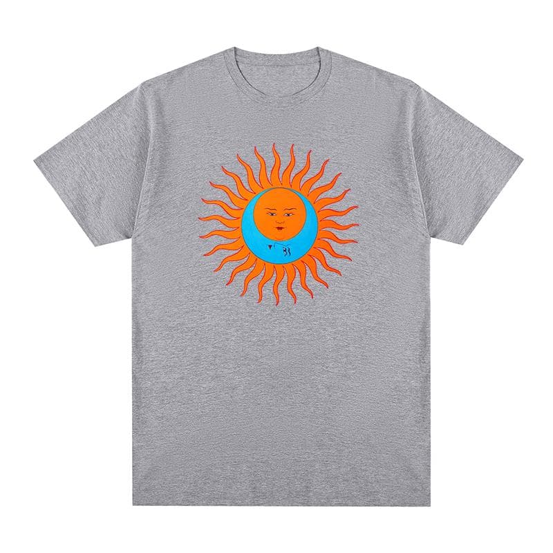 King Crimson Larks Tongues In Aspic T-shirt Cotton Men T Shirt New TEE TSHIRT Womens Tops XXL gray