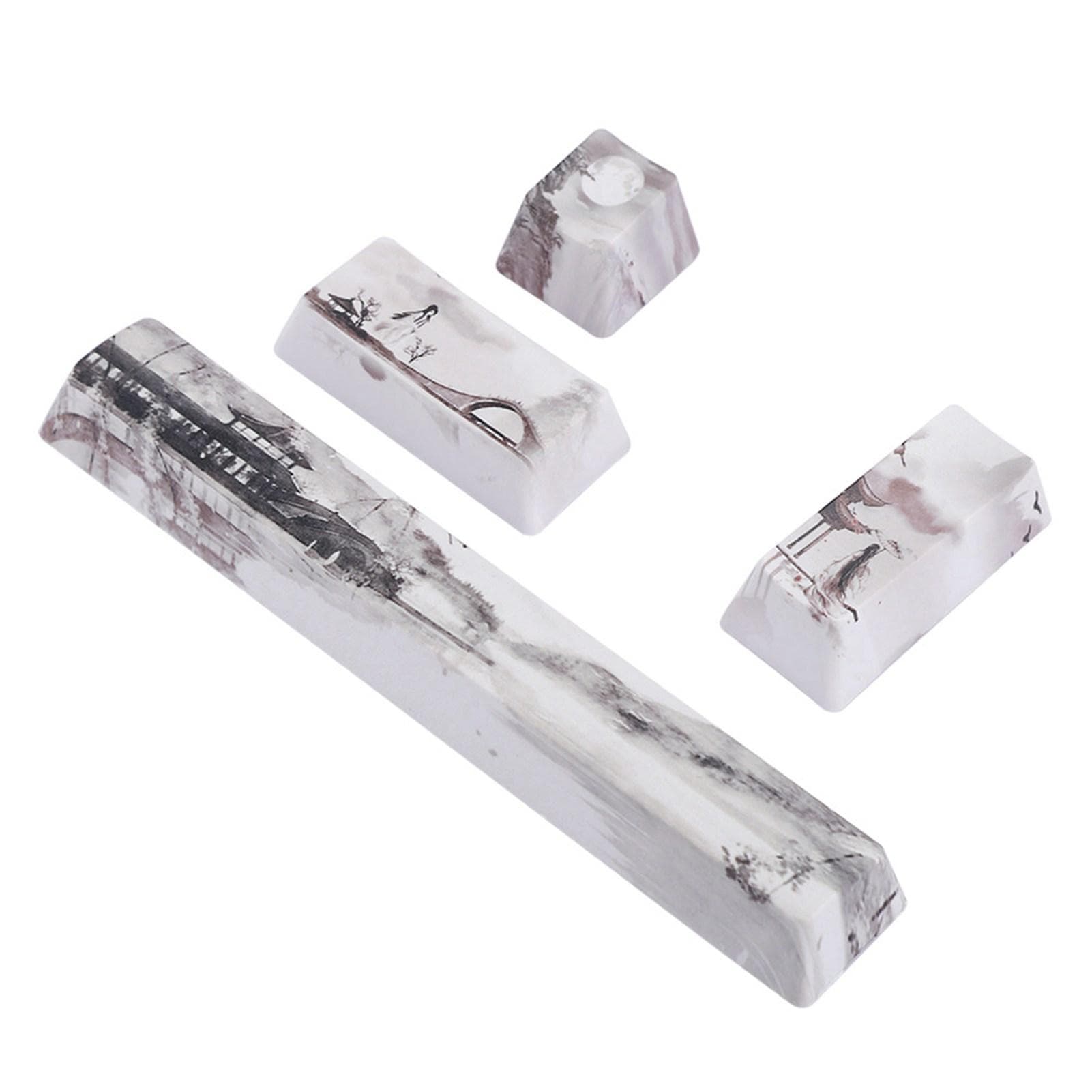 Landscape Pattern DIY Keycaps SpaceEScEnterNumpad Enter Keycap for Mechanical Keyboards(Landscape