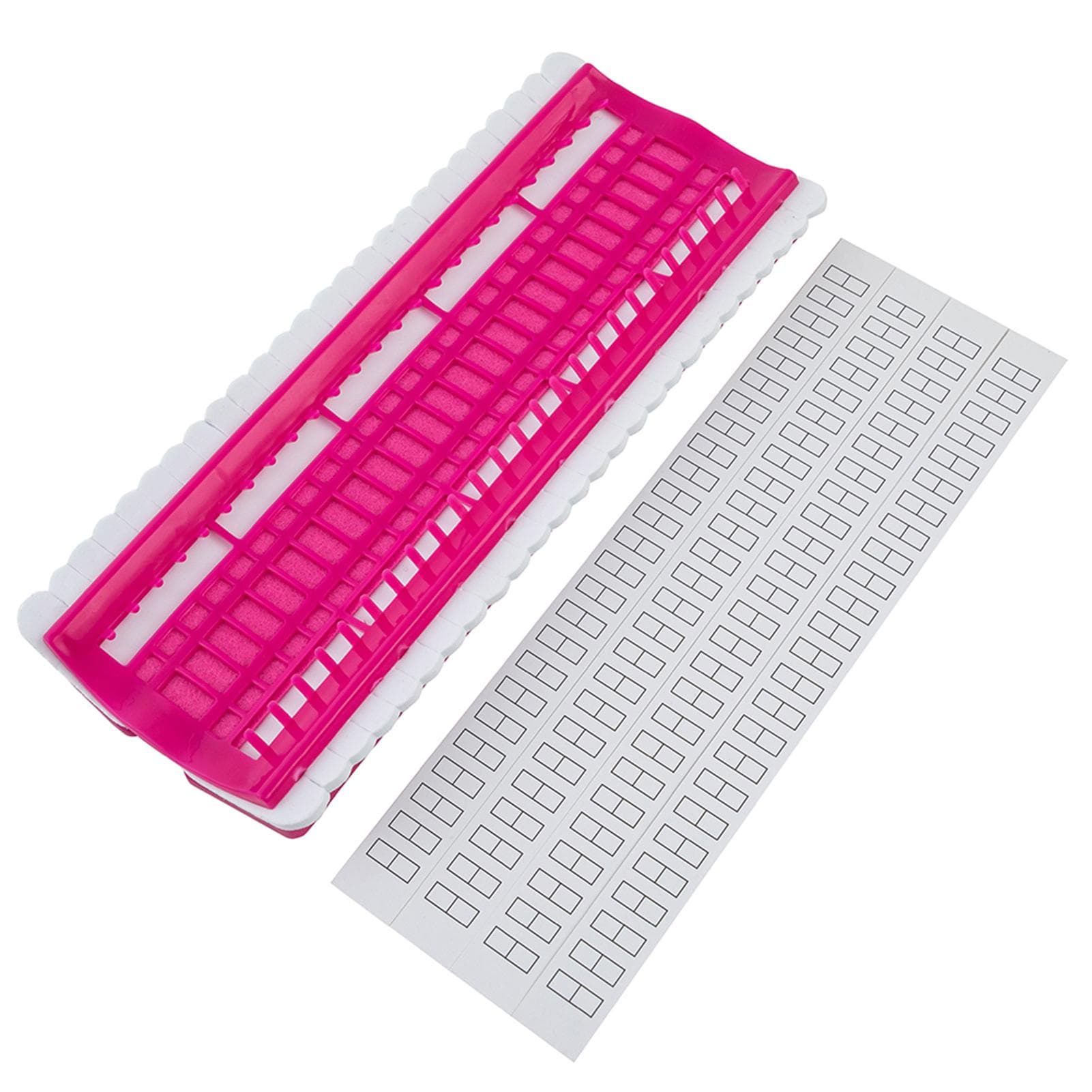 Cross Stitch Thread Organizer 50 Positions Thread Holder Row Line Tool Sewing Accessories rose red