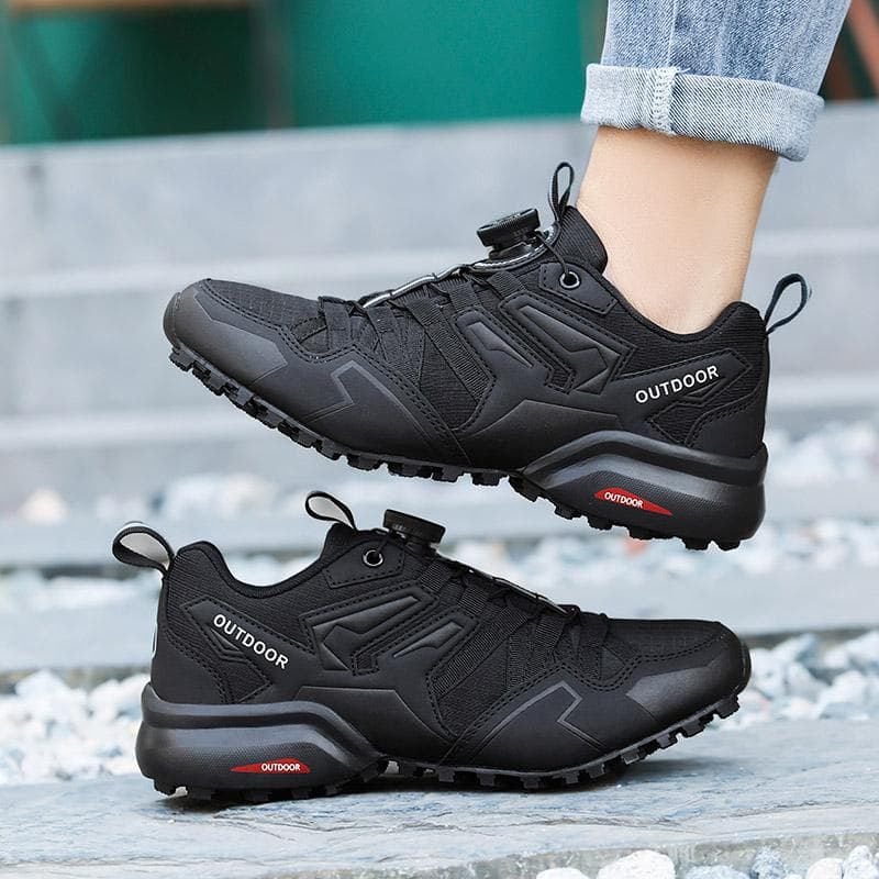 Cycling Shoes New Lightweight Outdoor Bicycle Mountain Hiking Shoes Breathable Non-Slip Wear-Resistant Men Shoes Biking Footwear 40 black