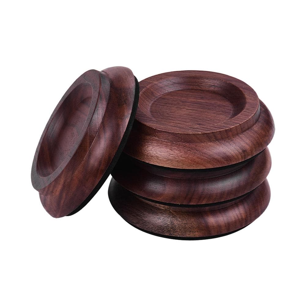 4 pezzi / set Pianoforte verticale Caster Coppe Sottobicchiere in legno