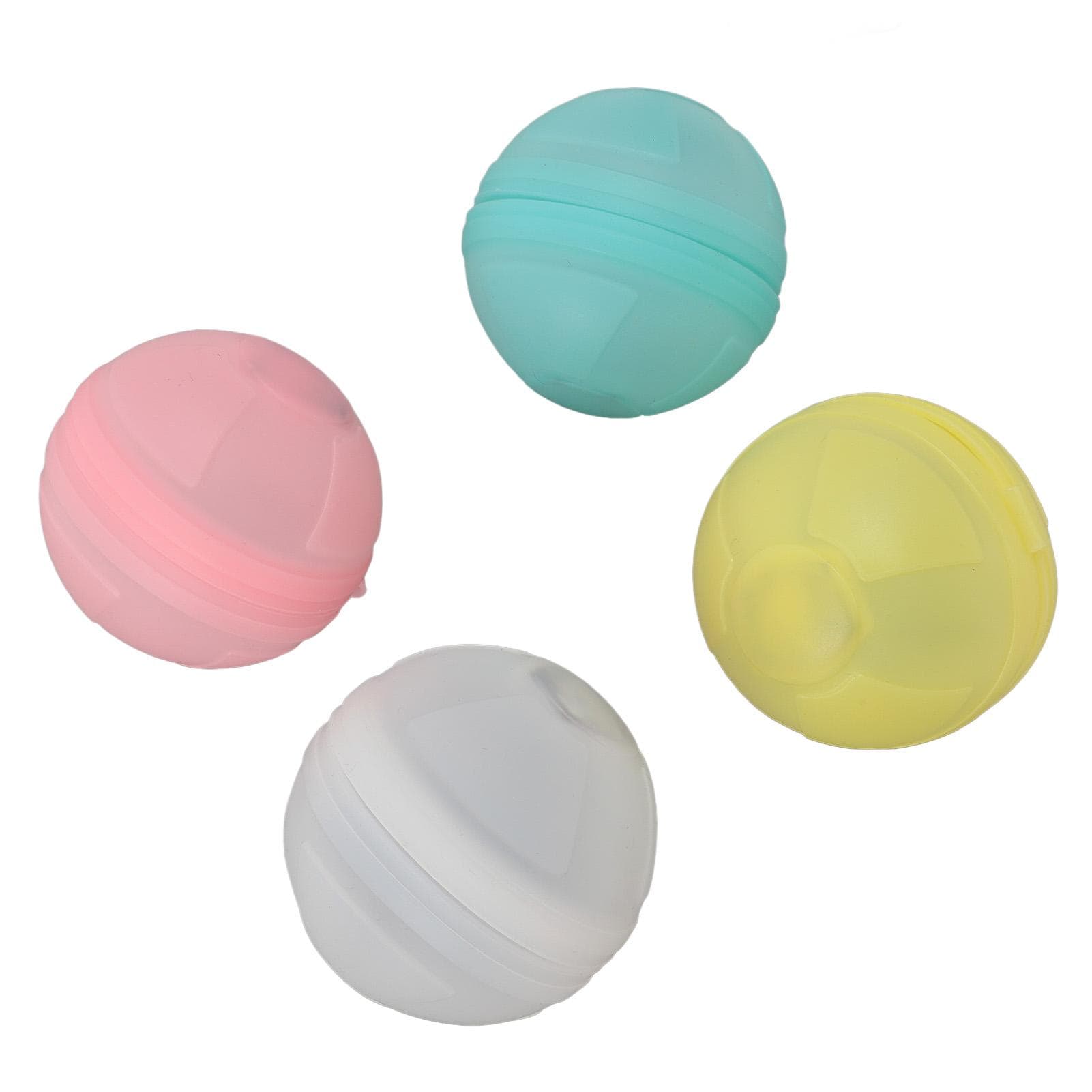 4 Pack Reusable Water Balloons Quick Fill Silicone Luminous Pool Beach Water Games Toys for Pool