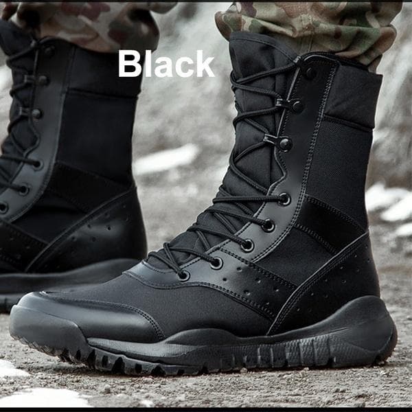 Ultra Light Special Forces Boots All Terrain Adaptation Ghost Combat Boots TEX Breathable PMC High Desert Boots Mens Outdoor SFB Military Enthusiasts 44 black