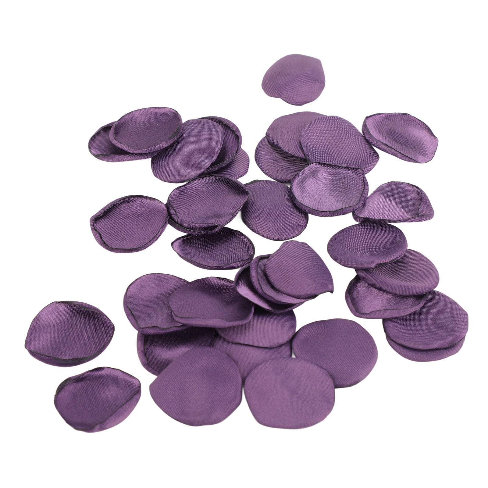 300Pcs Silk Rose Petals High Simulation Purple Handcrafted Flower Girl Scatter Petals for Weddings