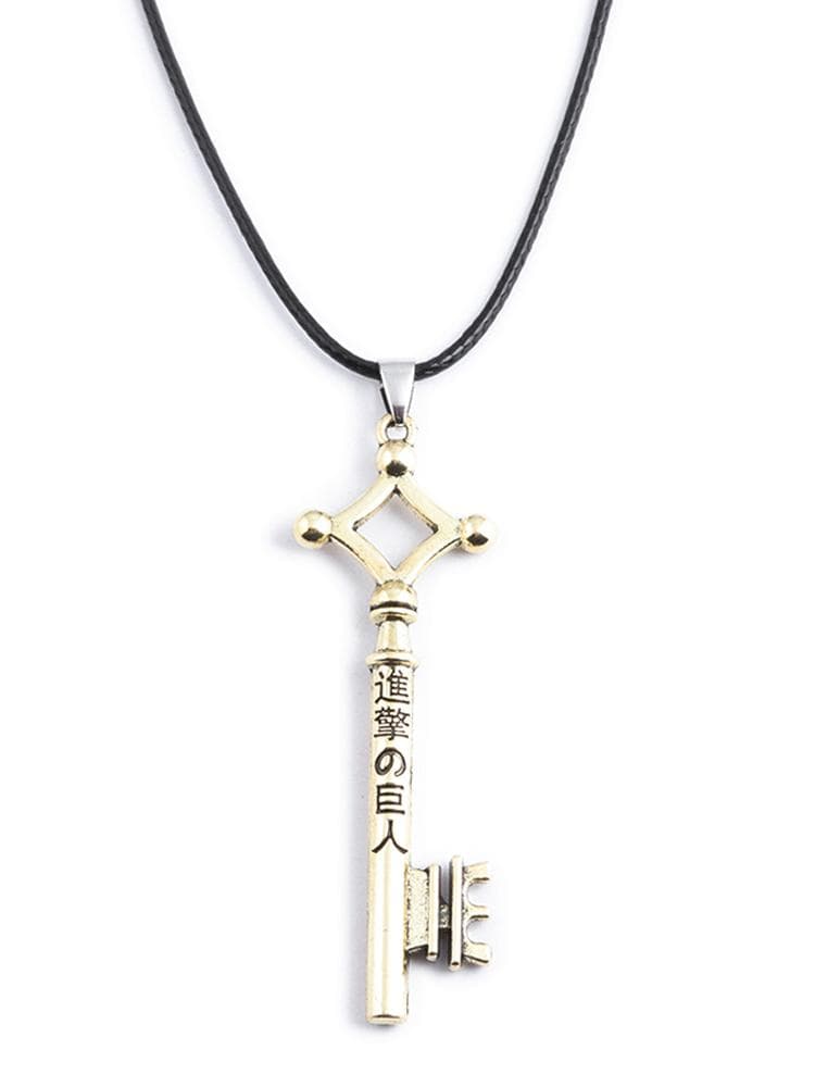 Anime Attack on Titan Necklace Shingeki No Kyojin Wings of Freedom Survey Sword Punk Necklace for Women Men Cospaly Jewelry Gift