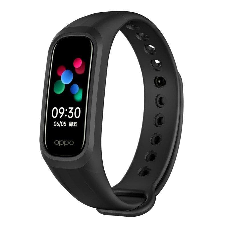 9 Colors Silicone Strap for OPPO Band Replacement Bracelet Sport Band Soft Waterproof Wristband for OPPO Band Accessories black