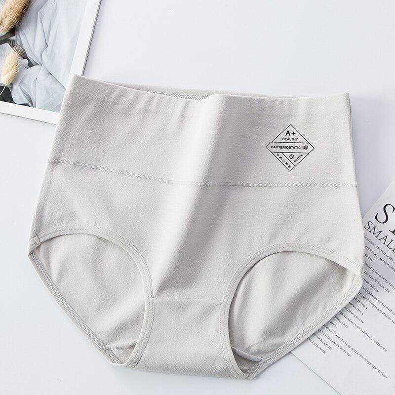Large Size M-5XL High Waist Cotton Panties Women's Underwear Briefs Ladies Underpants Girls Lingerie XXXXXL green