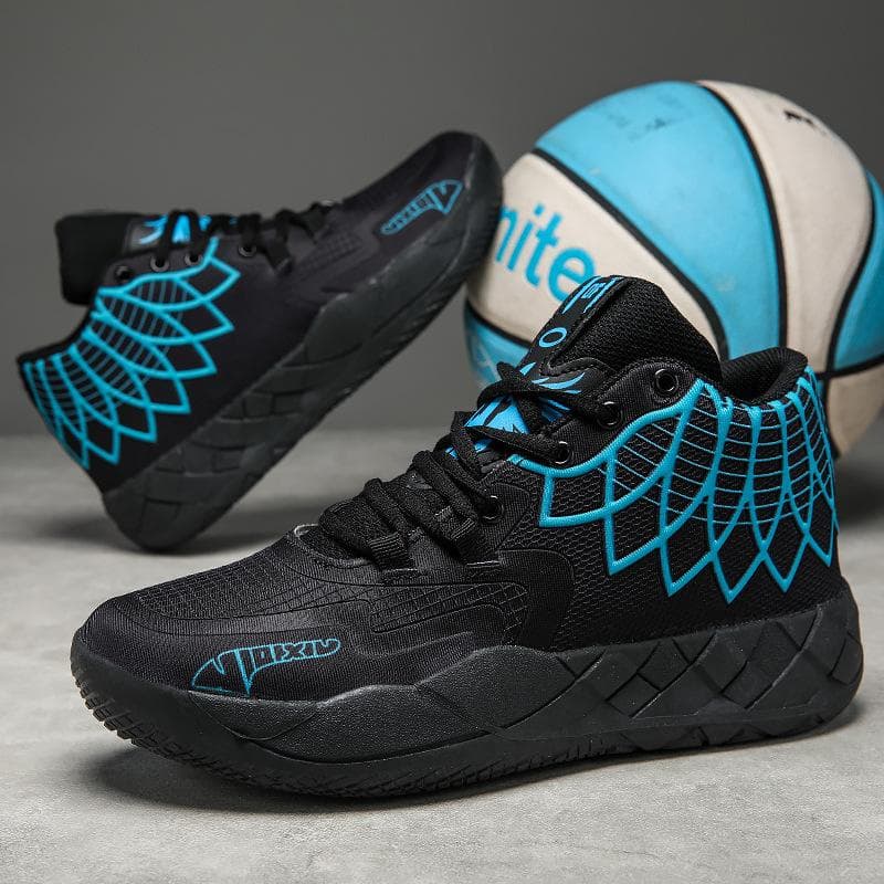 Foreign trade three-ball generation basketball men's shoes all-star Kuzma MB01 mandarin duck actual combat shoes 45