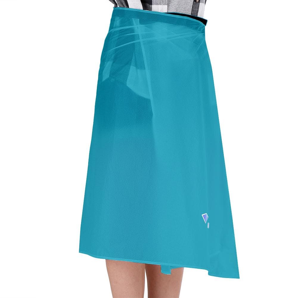 Ultra Light Thin Rain Skirt Waterproof Kilt Rain Pants Packable Windbreak Kilt Skirt blue