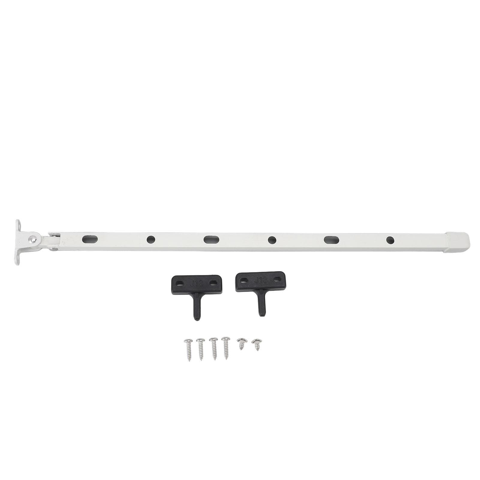 Greenhouse Window Stay Sturdy Aluminum Manual Greenhouse Roof Vent Opener Bar Kit with 6 Screws white