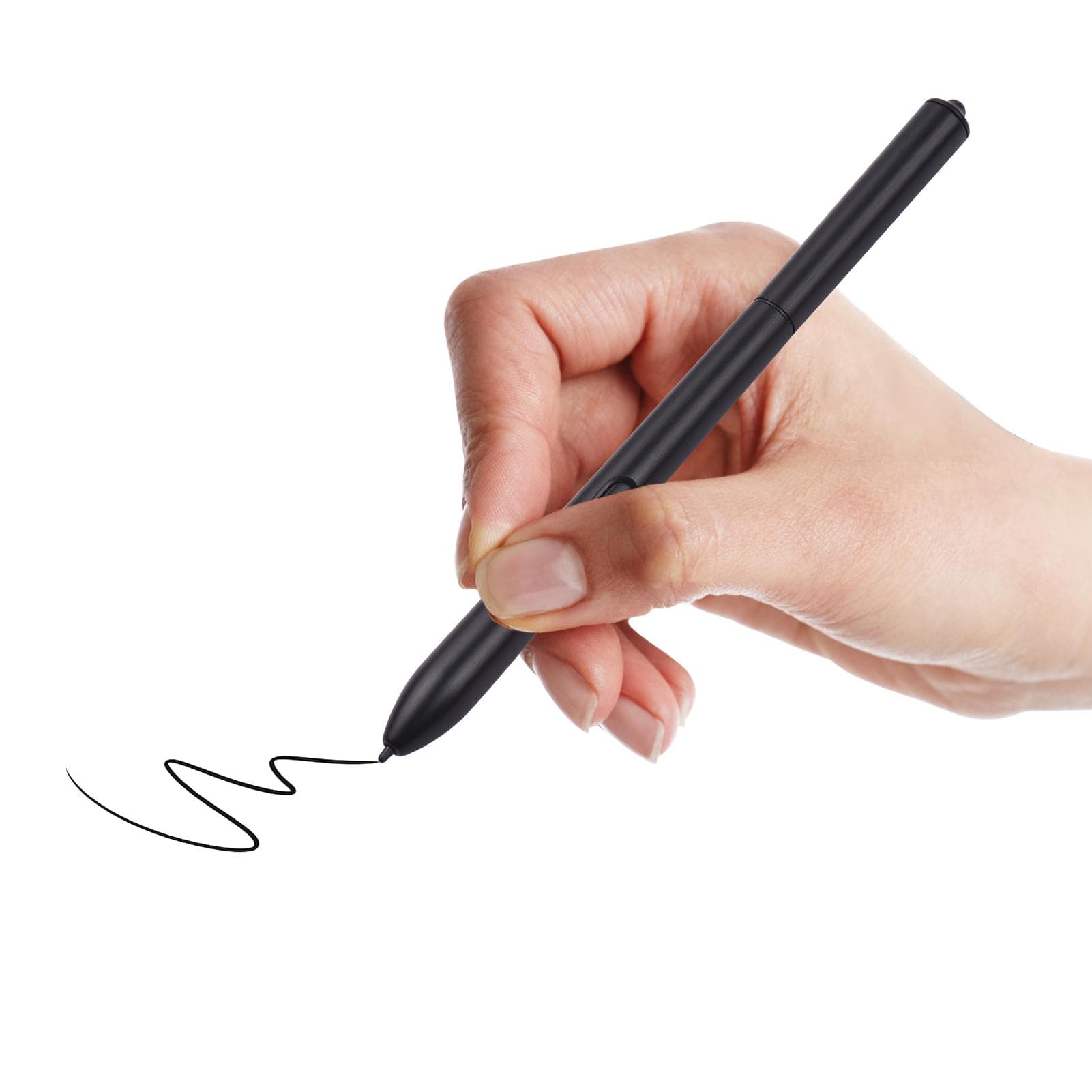 Battery-Free Stylus 8192 Levels Pressure Compatible with VINSA VIN1060PLUS/T608 Graphics Drawing black
