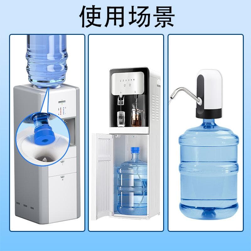 Cross-border silicone barrel lid reusable universal mineral water dispenser barrel sealing lid blue