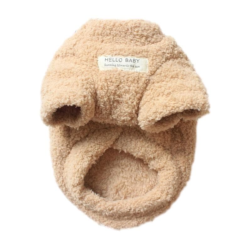 Coral Fleece Winter Warm Dog Sweater for Small Dogs Plush Dog Clothes Soft Puppy Coat Jacket Chihuahua Teddy Puppy Clothes Dog Supplies XL khaki