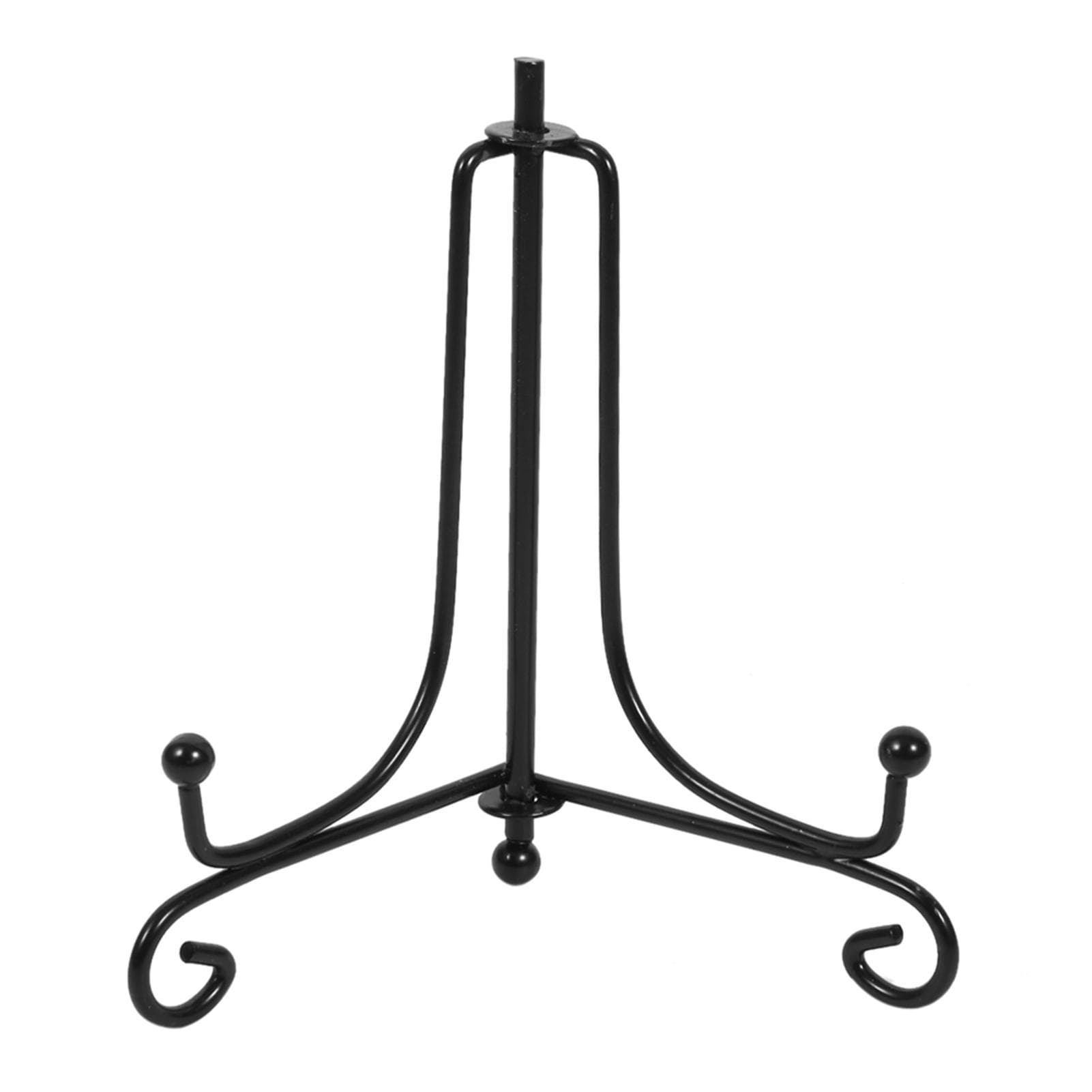 1 pcs 4 Iron Easel Classic Display Stand Bowl Plate Photo Frame Book Artwor Black