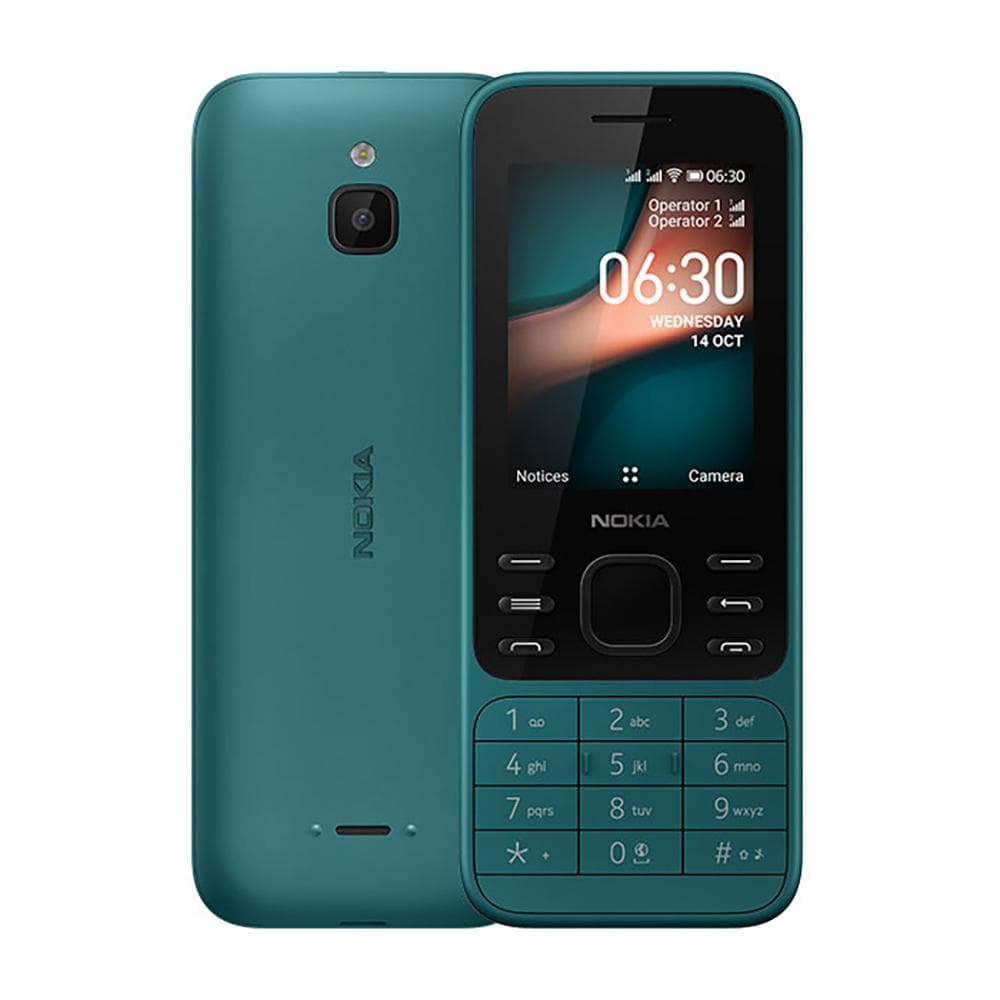 Refurbished Nokia Original Nokia 6300 4G (2021) LTE 4G Mobile Phone With Single 1/2 SIM 1 Battery 1 Charger green