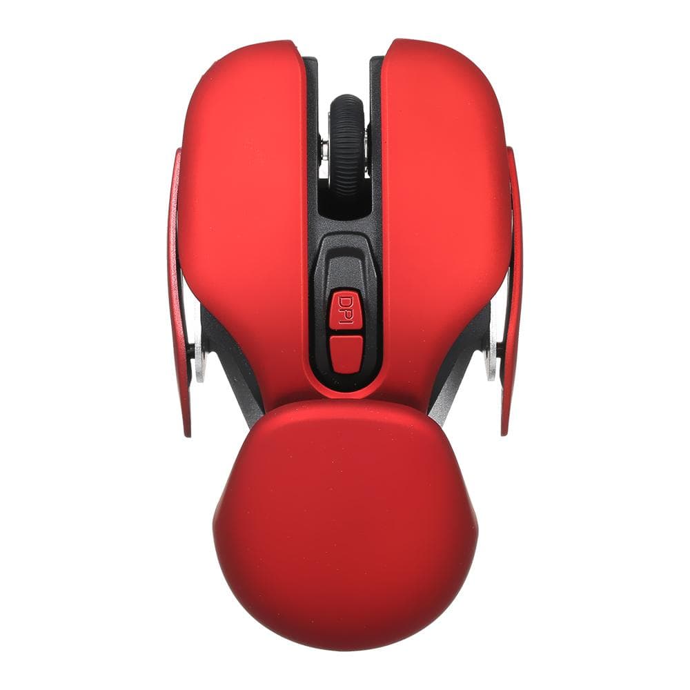 2.4G Wireless Mouse Ergonomic Office Mouse 10m Transmission Distance 3-level Adjustable DPI Plug red