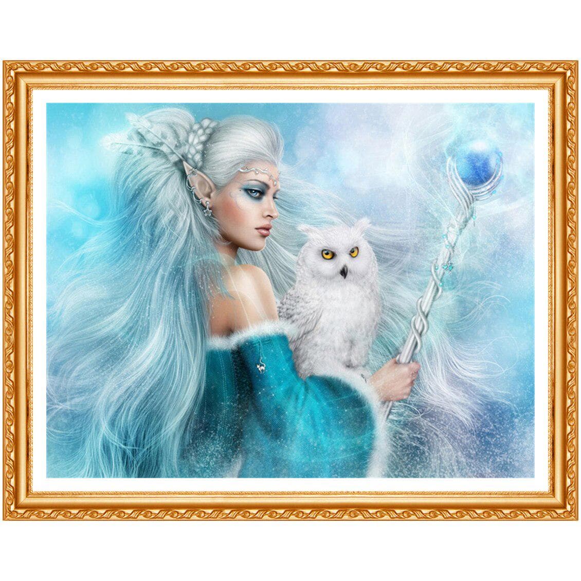 Diamant Painting Diamond Embroidery Animals Owl 5d Diy Diamond Painting Full Round Daimond Painting 20X30CM