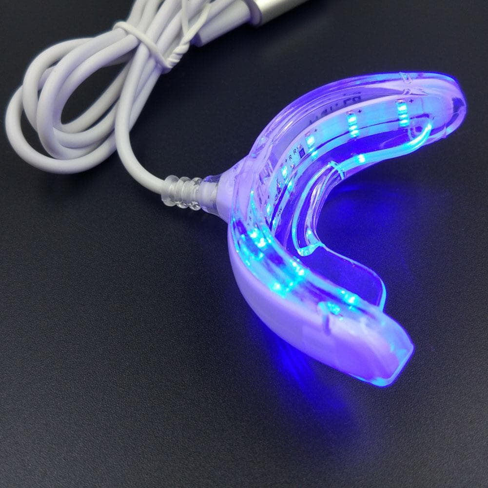Smart LED Teeth Whitening Portable USB Charging Led Blue Light Dental Whitening Instrument Teeth Whitening Device Equipment 1pc