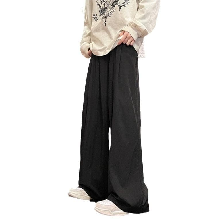 Lazy Style Yamamoto Pants Summer Thin Quick-drying Wide-leg Pants Tall and Extended Draping Loose Pants for Women 2XL