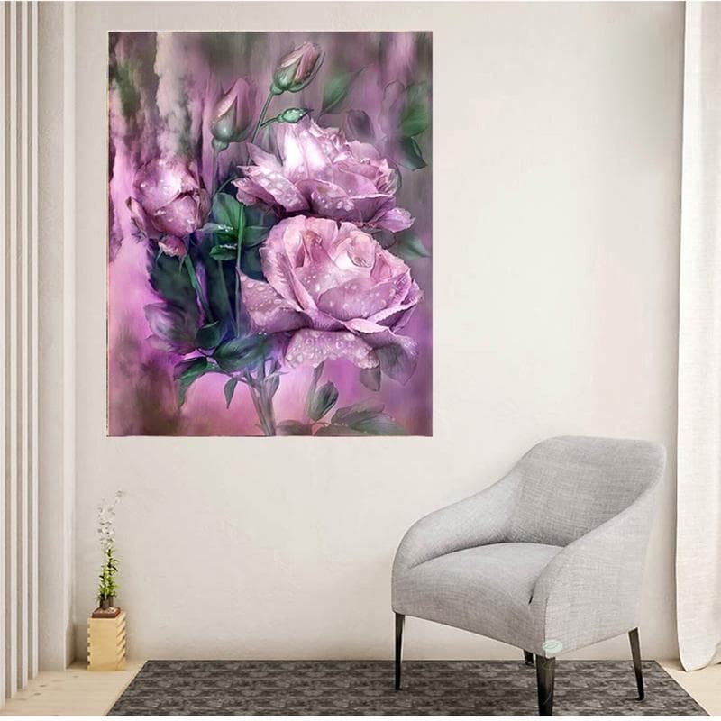 Diamond Painting Flower Pictures of Rhinestones Diamond Mosaic Home Decoration Diamond Embroidery 20X30CM
