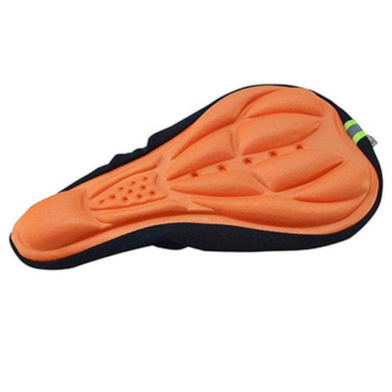 Soft and Comfortable 3D Pad MTB Bike Bicycle Seat Cover Cushion Cycling Bike Seat Cushion orange
