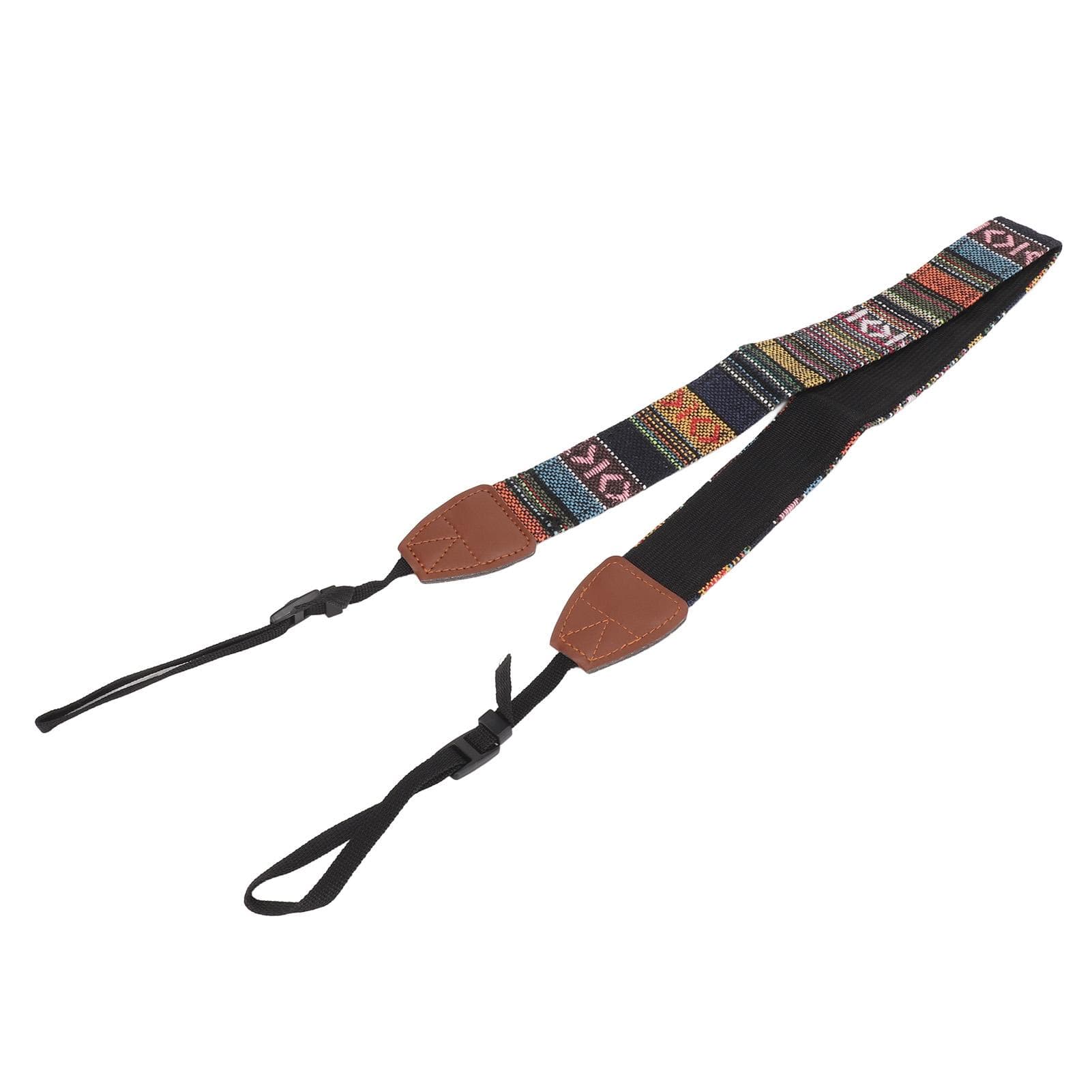 Camera Strap Vintage Ethnic Style Adjustable Length Canvas Camera Shoulder Neck Strap for SLP