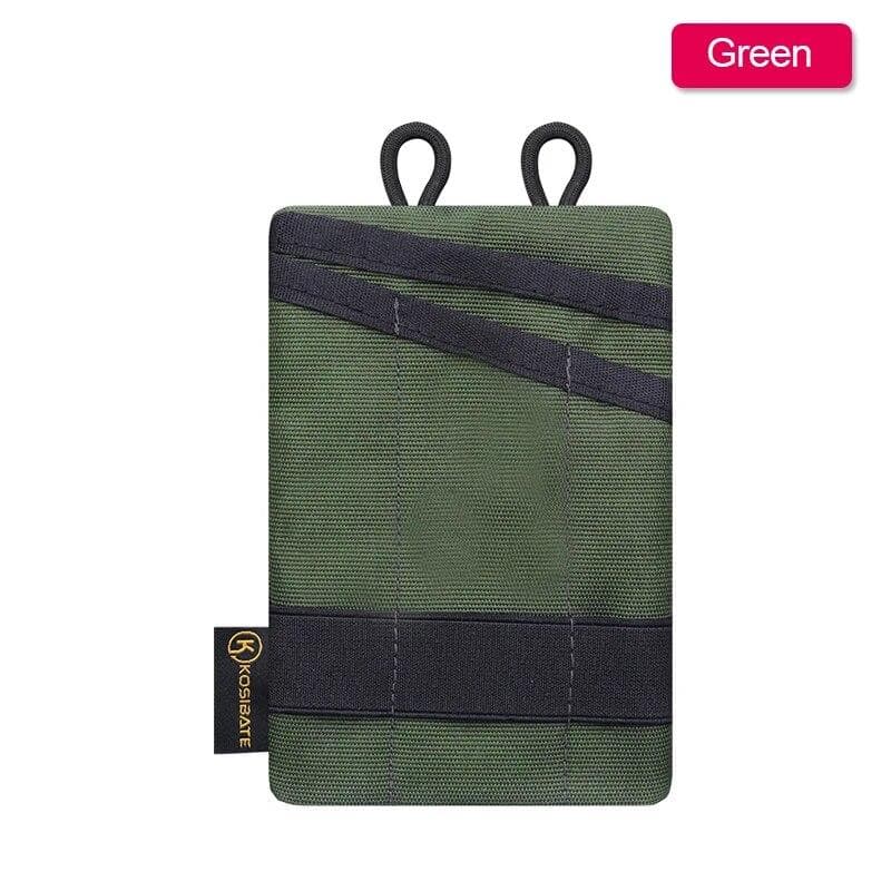 Outdoor EDC Pouch Wallet Bag Mini Waist Fanny Bag Card Key Waist Pack Pocket Camping Hiking Hunting Bag Coin Purse green
