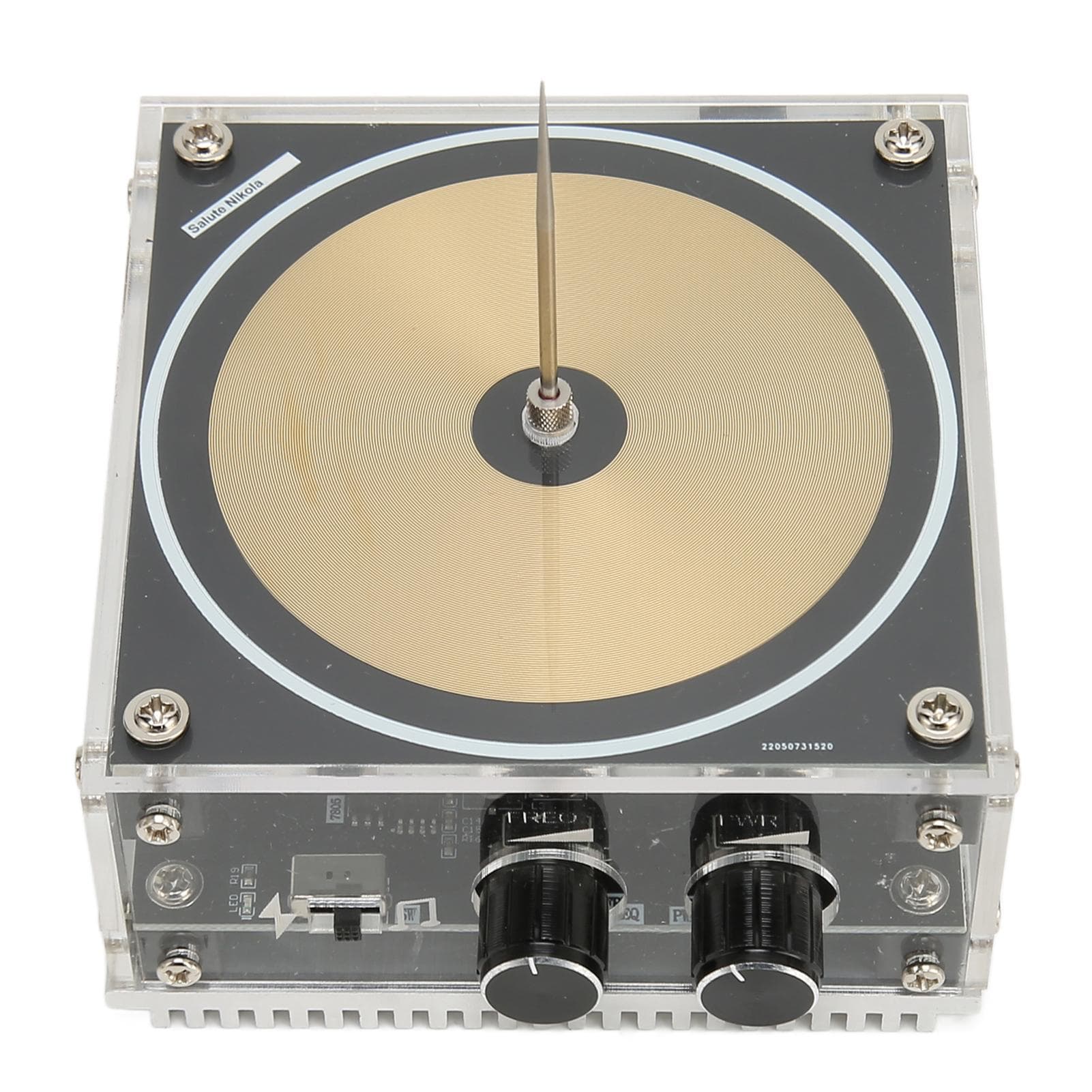 Music Coil 10cm Length Lightning Generator Arc Plasma Loudspeaker Wireless Transmission Experiment US Plug