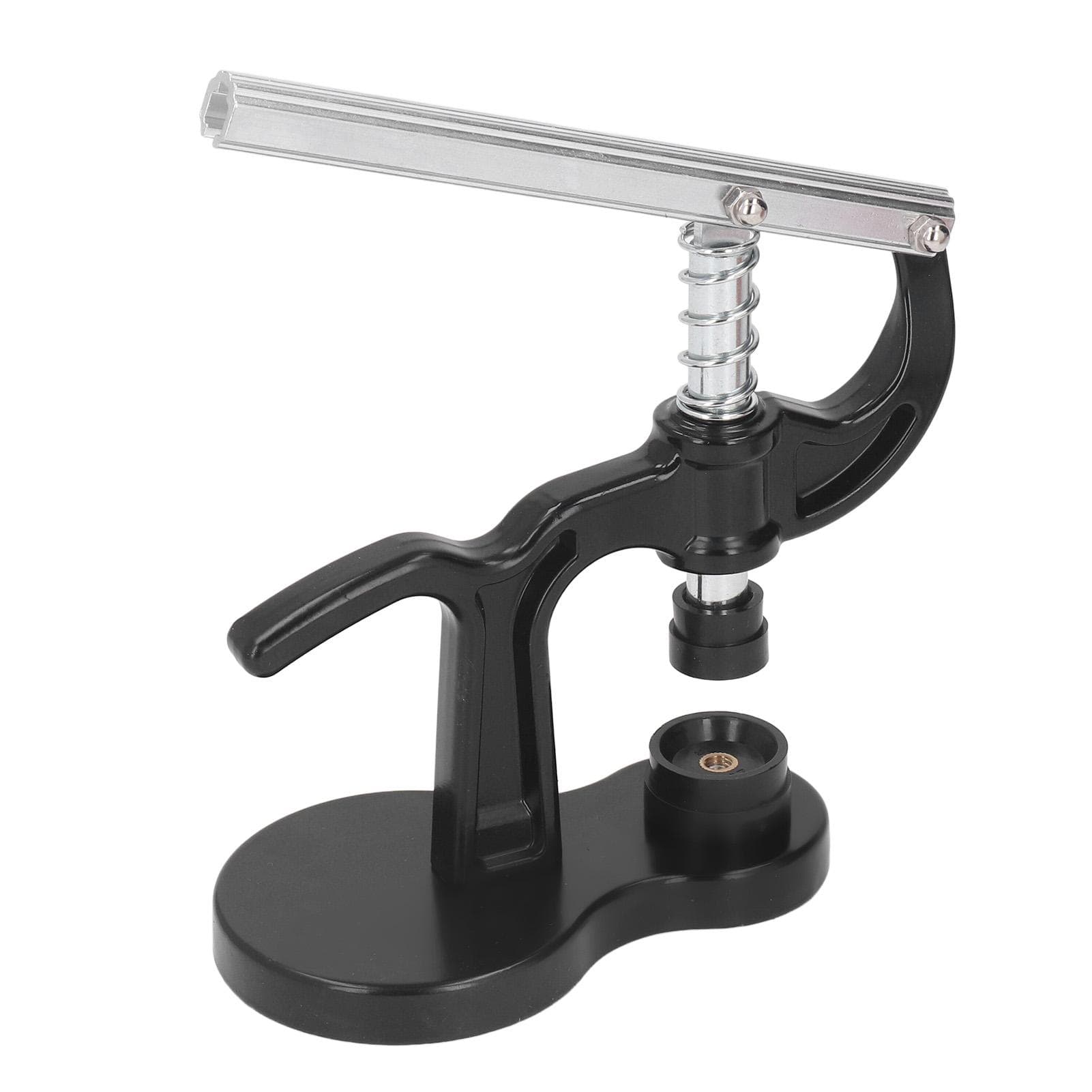 Watch Case Press Spring Arm Non Slip Handle Watch Back Case Closer with 12 Dies for Repair