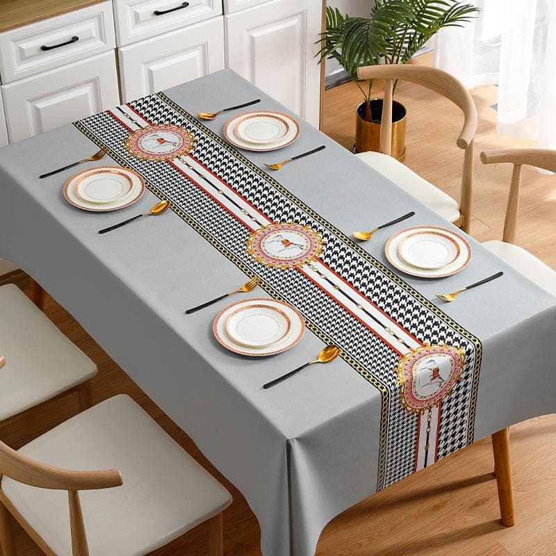 Tablecloth Modern Light Luxury Style Waterproof Dining Table Cloth Rectangular Tea Table Cover Picnic Mat Home Decor 140-240cm