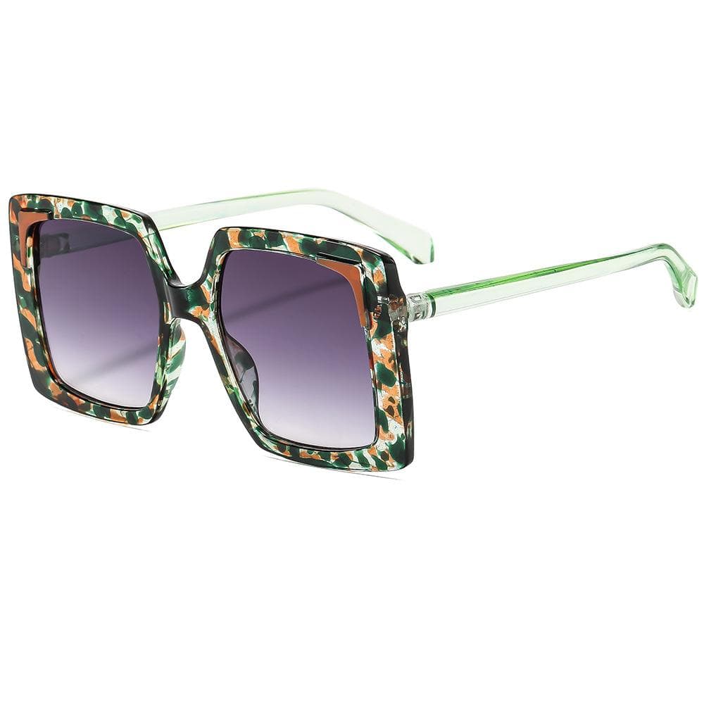 New Retro Large Frame Square Gradient Sunglasses Y2K Trendy UV400 Protection for Women Men Unisex Fashionable Brand Design as picture