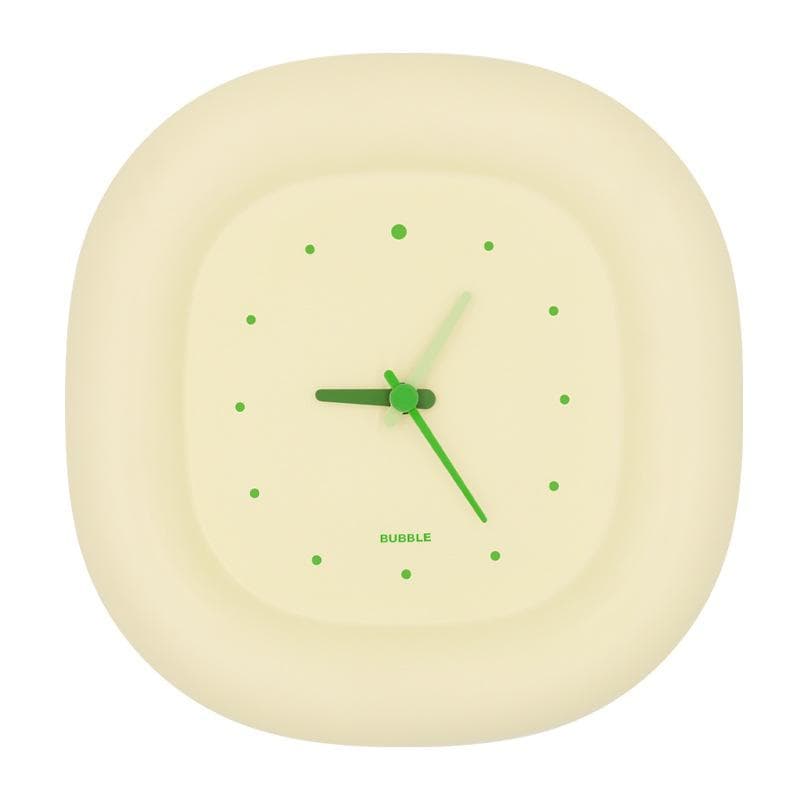 Kids Bedroom Silent Bubble Wall Clock Cute Simple Modern Hanging Clock for Living Room Home Bedroom Silent Clock Quartz Clock yellow