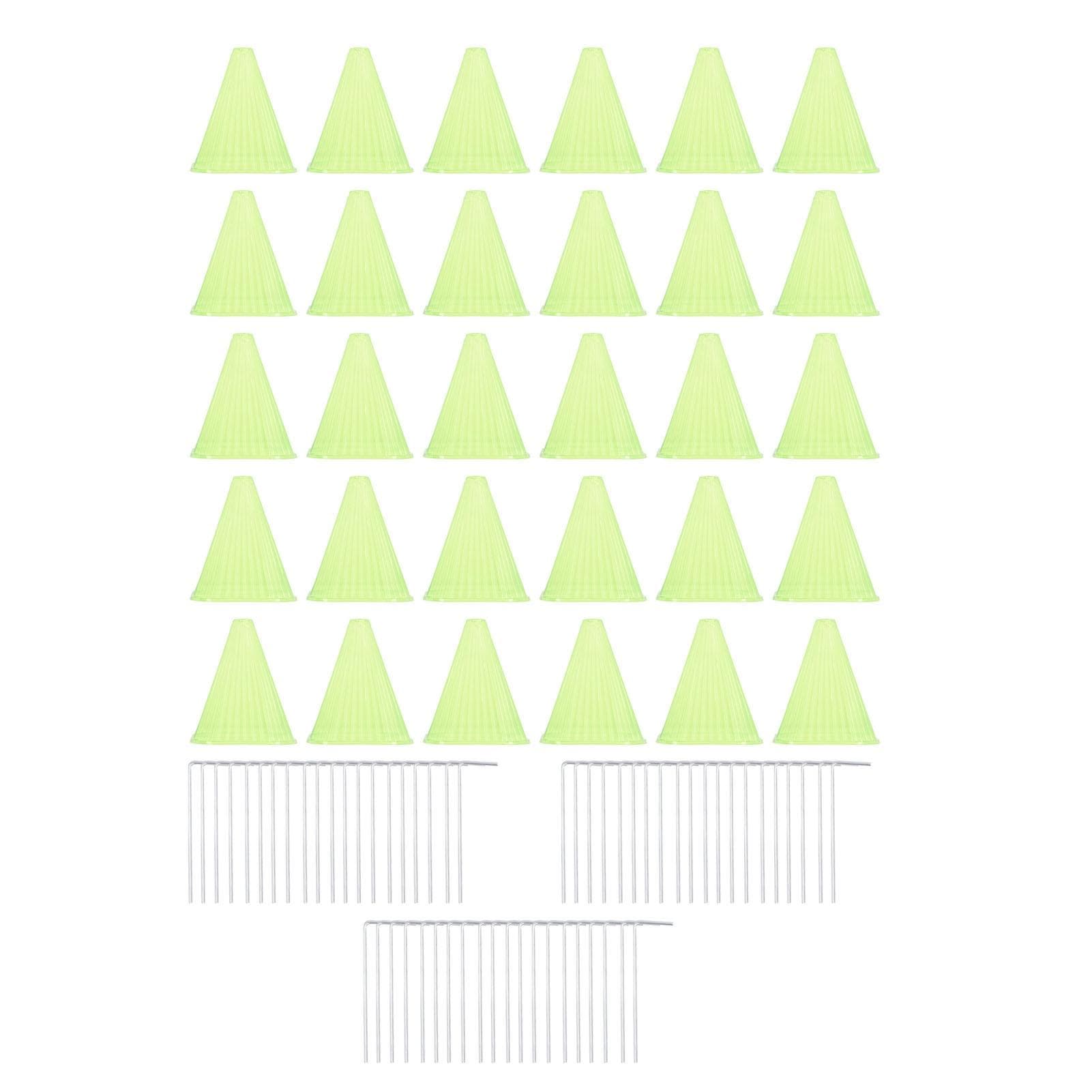 30PCS Cloche Dome for Plants Plastic Reusable Bell Plant Cover Protectors From Garden Animals