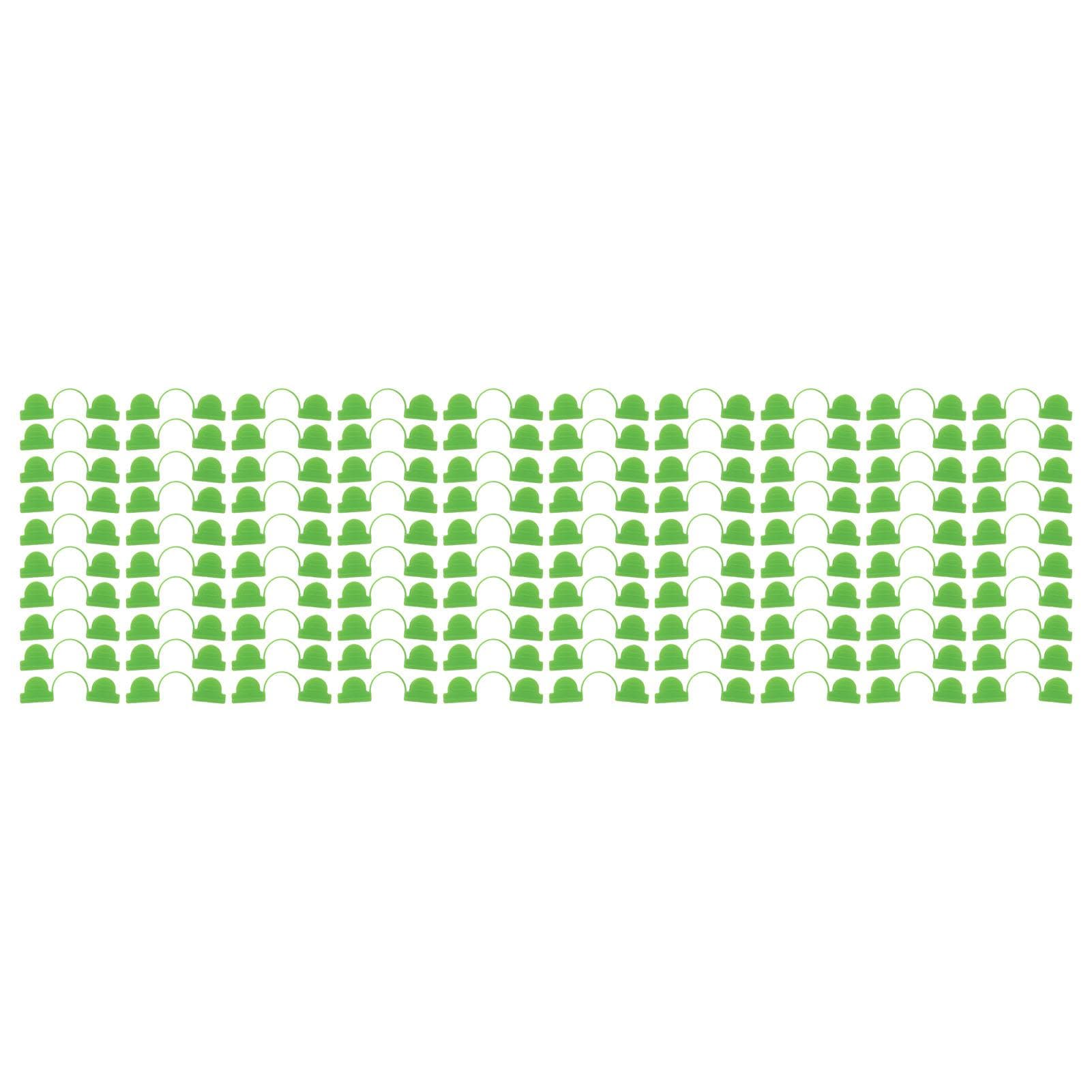100PCS Greenhouse Arch Frame Double Head Plastic Clip Heating Press Film Clip Clamp 7mm 6mm / 0.24in Dia