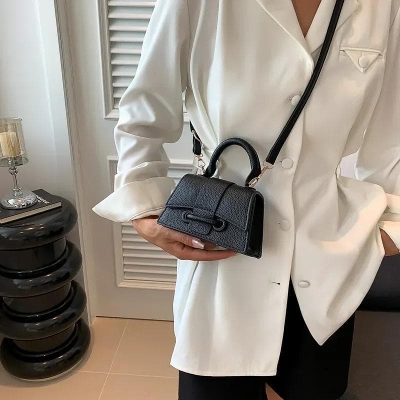 Trend Shoulder Bags Womens Solid Advanced Crossbody Bag Shoulder Clutch Bag Fashion Mini Purse Shopping Cosmetic Storage Handbag black